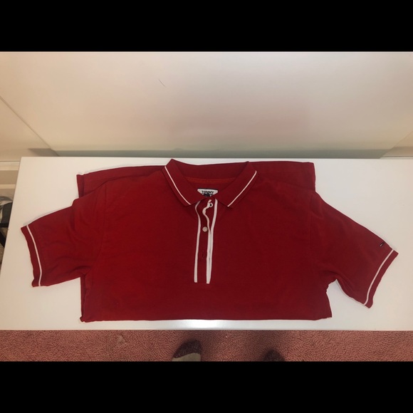 Tommy Jeans Red Polo shirt - Picture 3 of 3